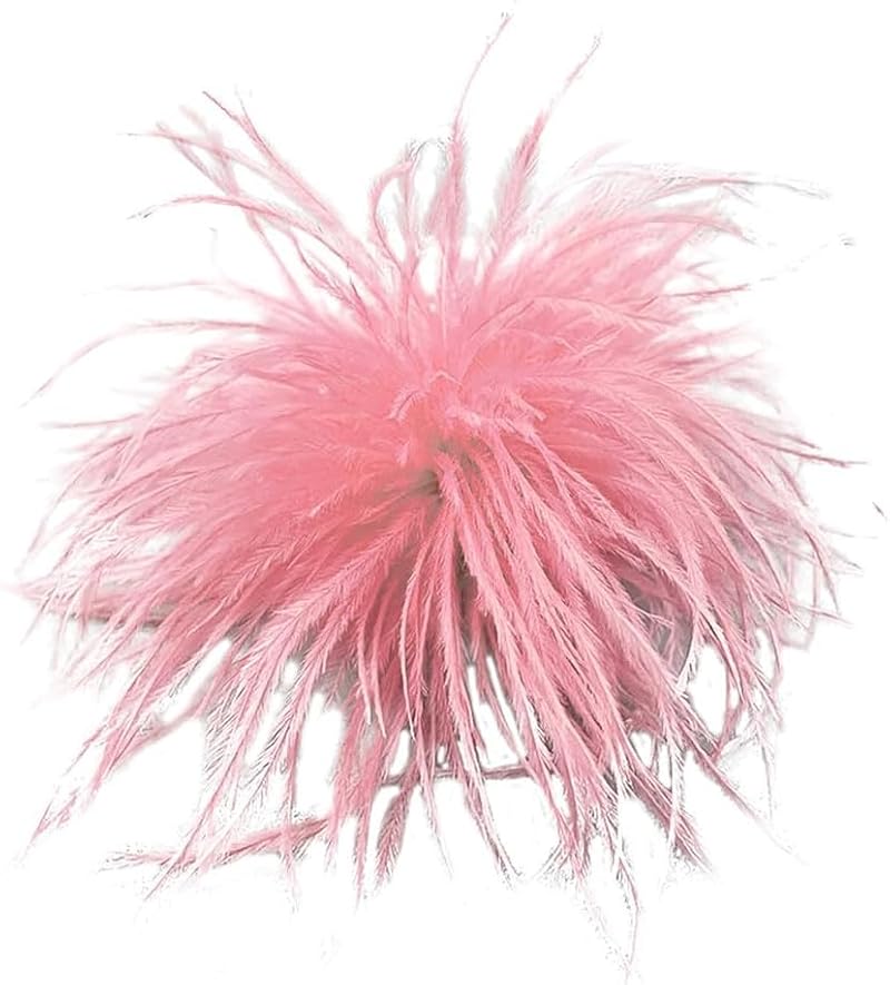 MVKZFE Pink Feather Brooch for Women Girls - Wedding & Party Decorations