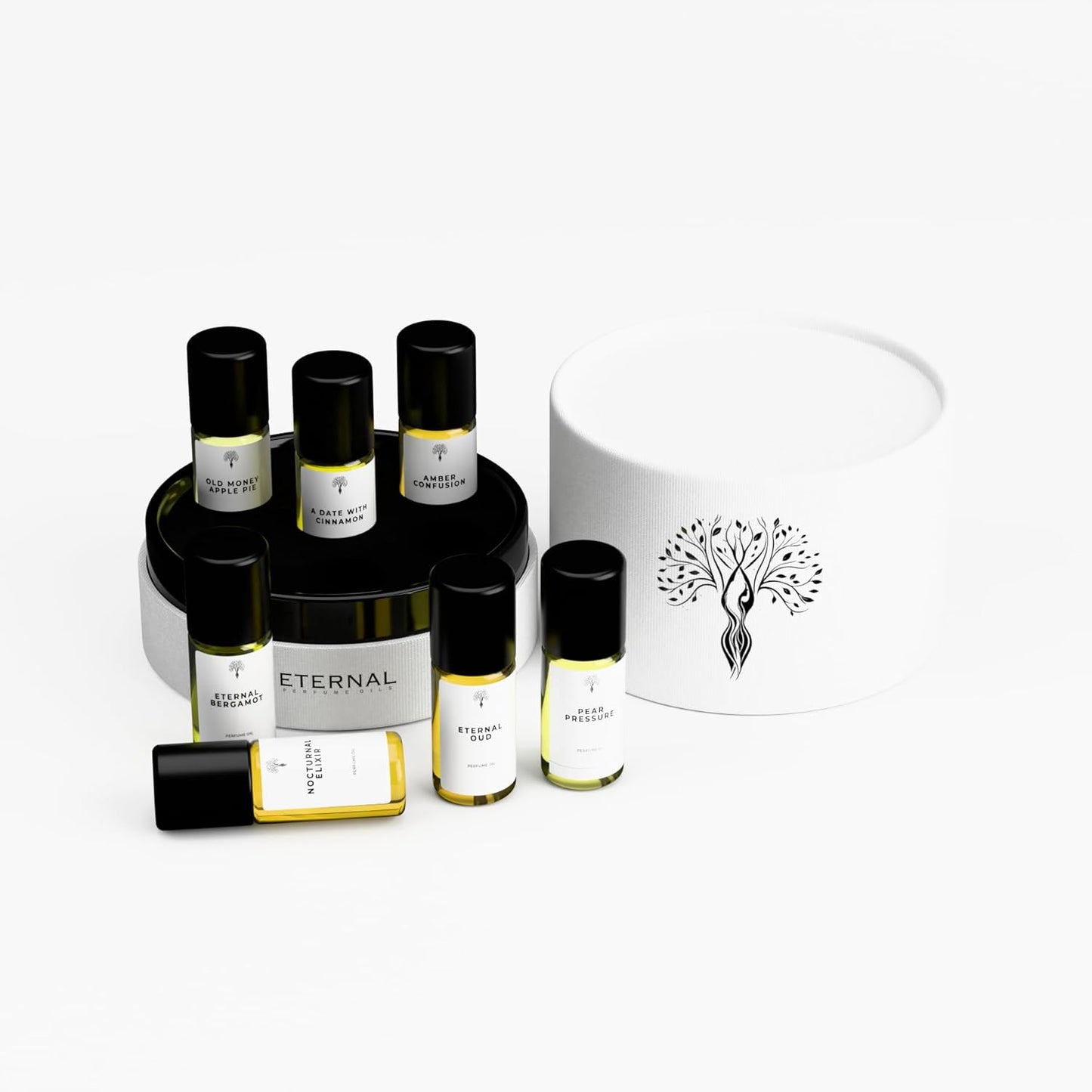 Eternal Perfume Oils Gift Set - 6 Exquisite Scents | Long-Lasting, Alcohol-Free Unisex Travel Size Perfumes