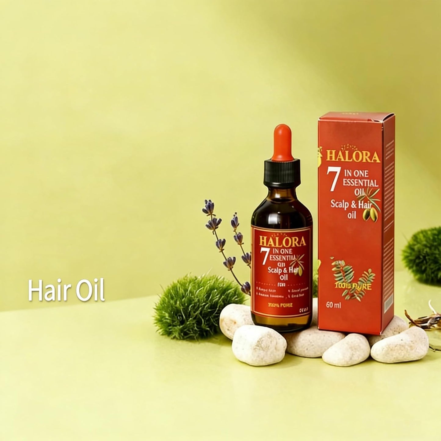 Hair Growth Oil - Deep Scalp Nourishing Serum for Thicker, Fuller Hair | Lightweight Non-Greasy Formula for Men & Women (5 Pcs)