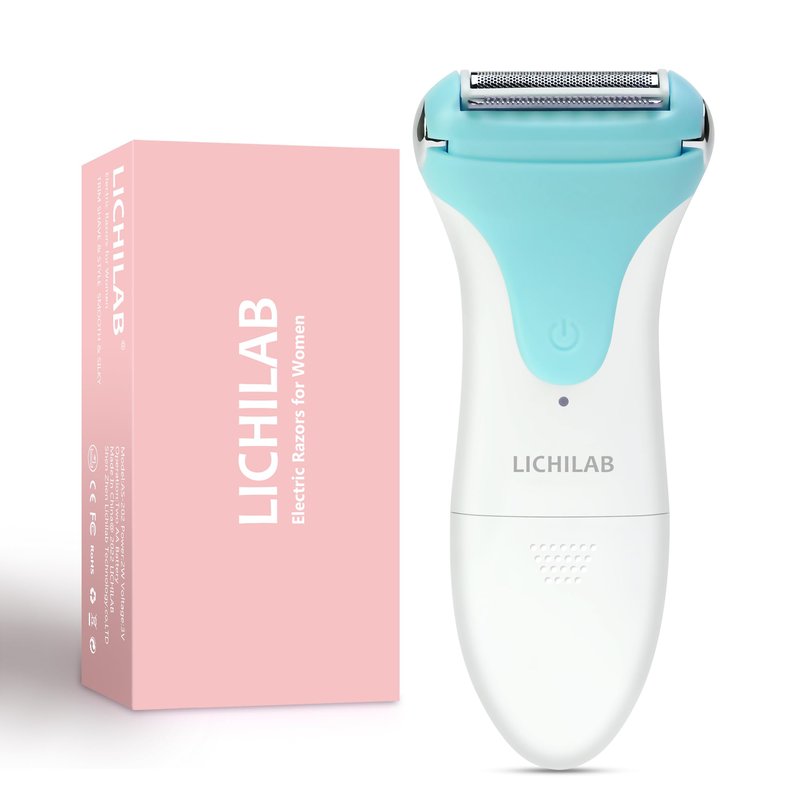 Lichilab Painless Women's Electric Razor & Bikini Trimmer - Waterproof Cordless Foil Shaver for Body,Legs,Underarms & Bikini Line,Wet/Dry TikTok Viral Hair Removal,Viridian/uih8