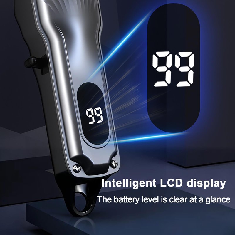 HILYC Mens Hair Clippers Cord Cordless Hair Trimmer Professional Haircut Kit for Men Rechargeable LED Display