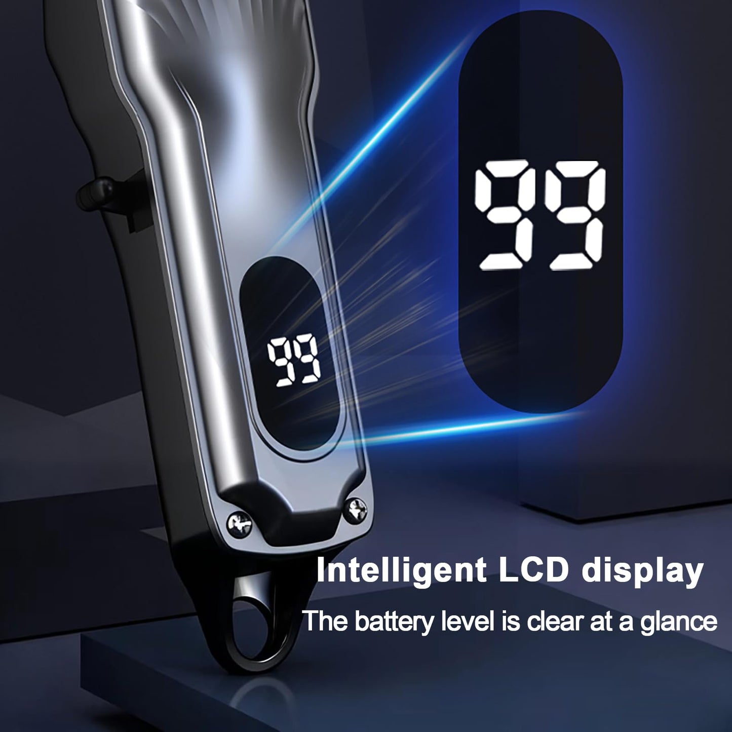 HILYC Mens Hair Clippers Cord Cordless Hair Trimmer Professional Haircut Kit for Men Rechargeable LED Display