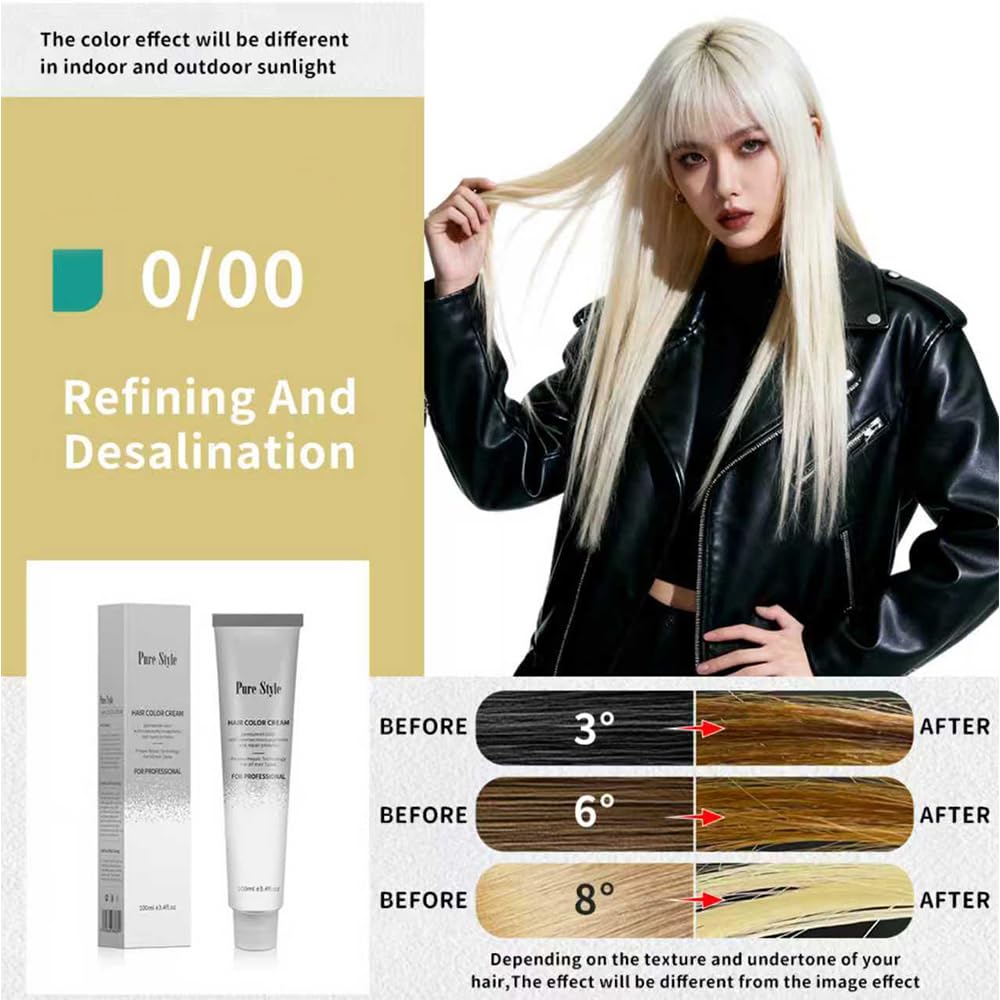 Hair Color Diluter Cream - Ammonia-Low Permanent Dye for At-Home Salon Quality | 3.4 fl oz (100ml) Nourishing Formula