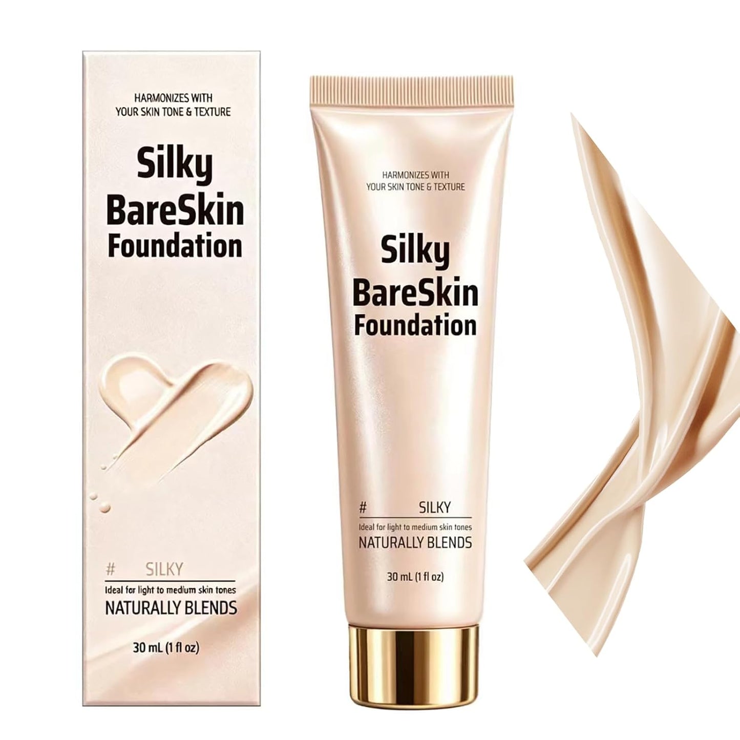 Color Changing Foundation for Women - Hydrating & Firming, Buildable Sheer to Medium Coverage | 1 fl oz (Light)