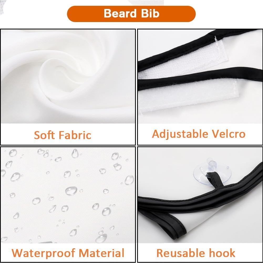Beard Trimming Hair Catcher Apron - Adjustable Waterproof Bib for Easy Grooming | Perfect Gift for Men & Dads