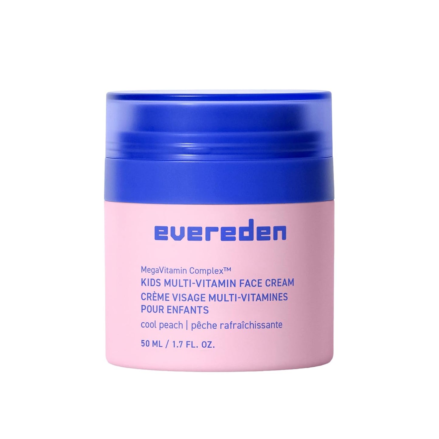 Evereden Kids Face Cream - Clean Non-Toxic Peach Moisturizer | 1.7 oz Skin Care for Children