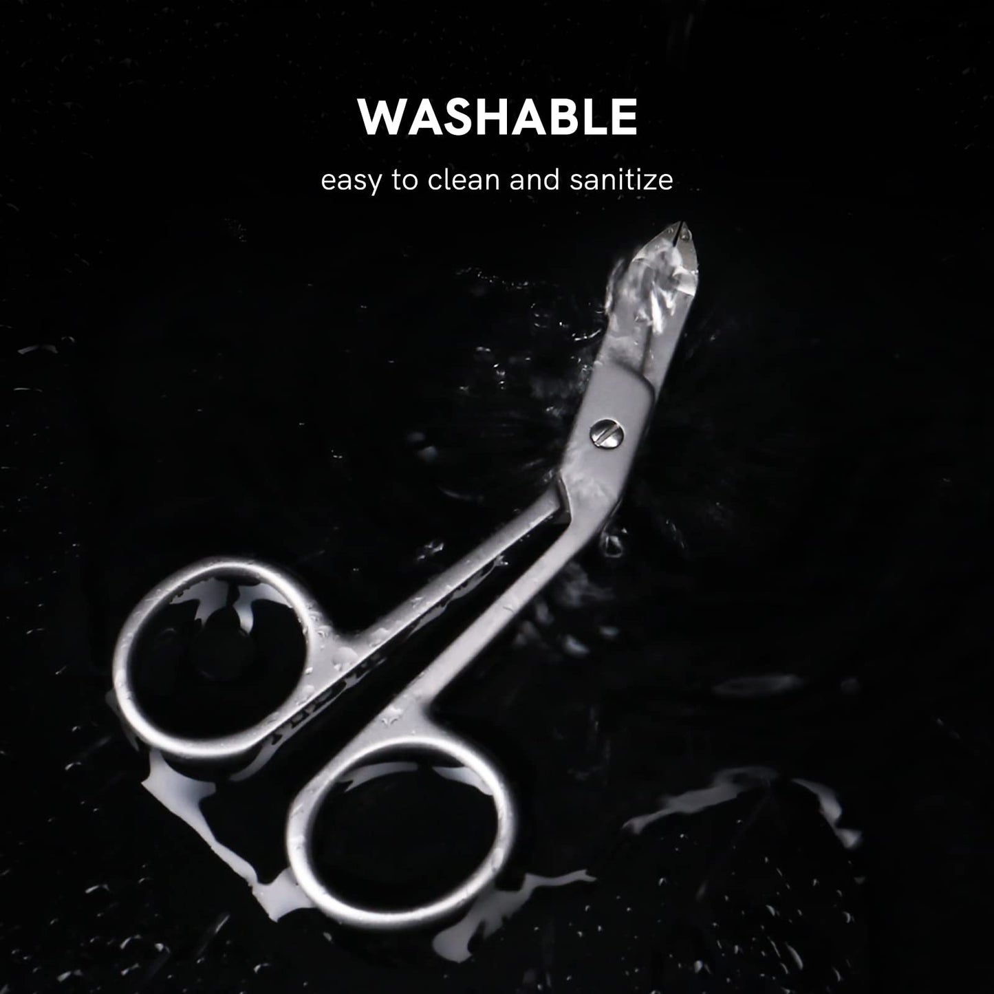Professional Scissor Tweezers - 3Cr13 Stainless Steel Tweezers with Handles, Larger Grabbing Surface Area, Precision Eyebrow Tweezers for Women and Men Facial Hair