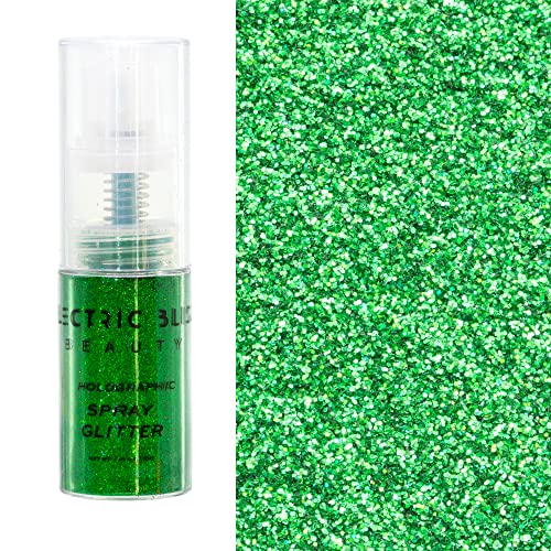 Green Holographic Glitter - 30g Loose Spray for Face, Hair & Body