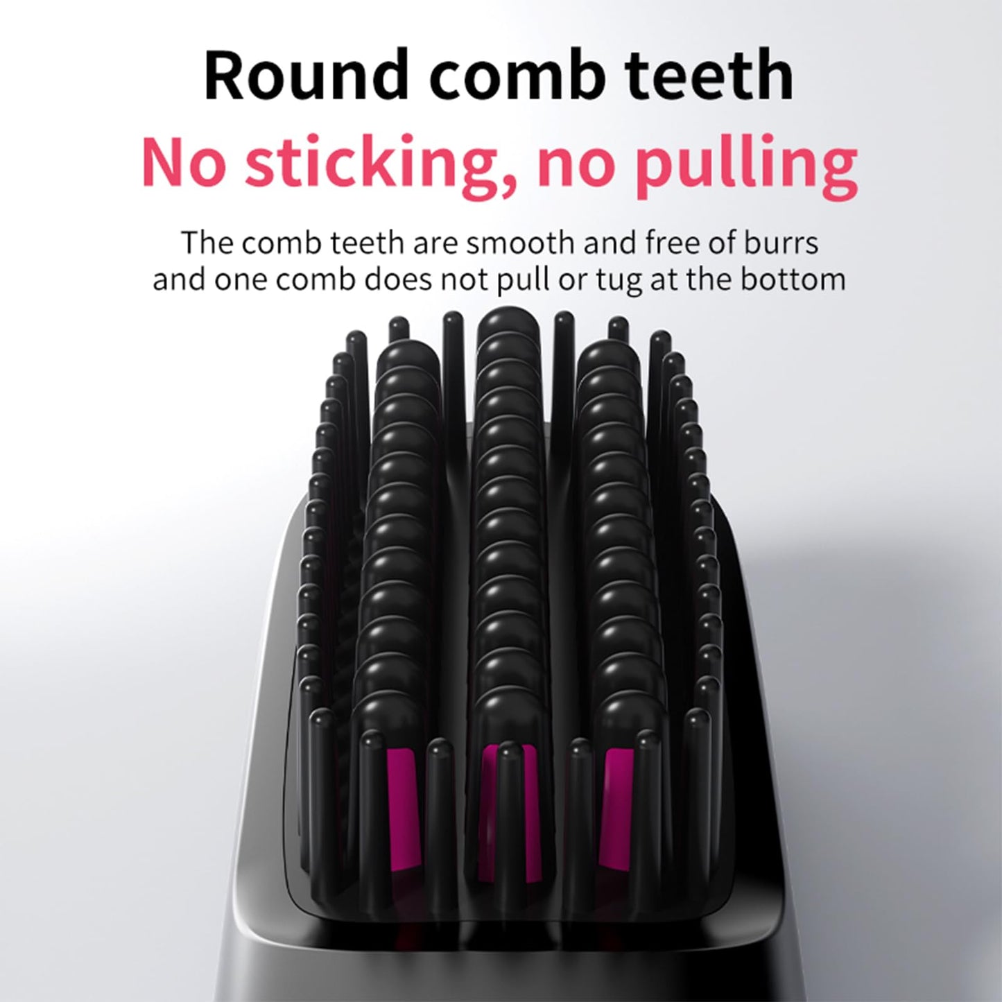Cordless Hair Straightener Brush, Go Brush Pro, Portable Mini Straightening Brush for Women with 3 Temperature Settings LED Display, Fast Heating Hair Straightener Comb for Travel Smooth Frizz Hair