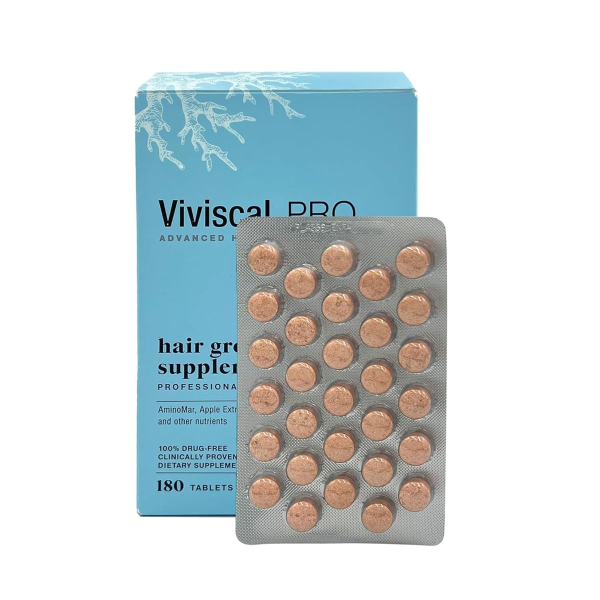 Hair Growth Support Supplement - 180 Tablets for Thicker, Fuller Hair