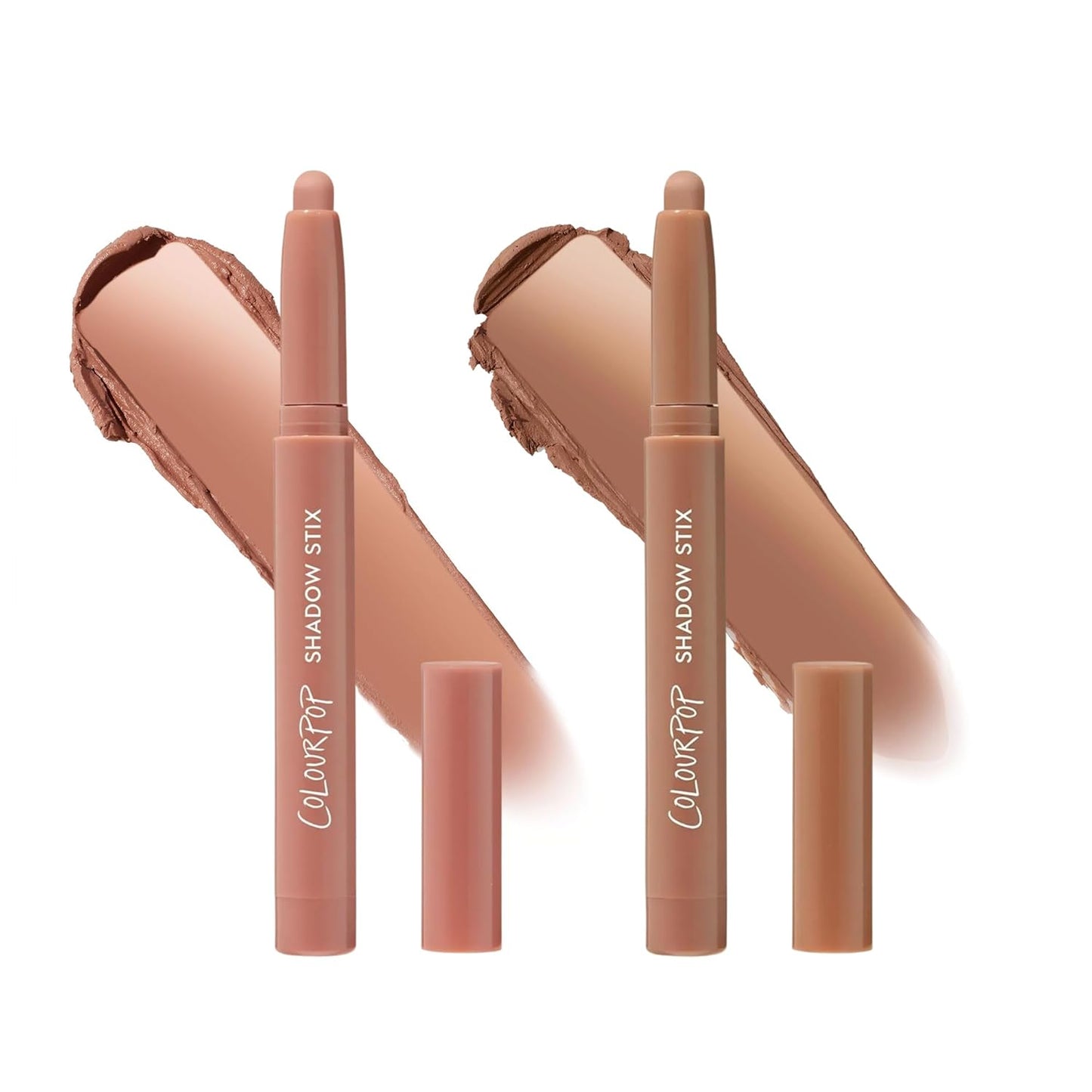 ColourPop Cream Eyeshadow Sticks Bundle - Long-Lasting Color Duo | Bare With Me & Cocktail Party (2 Pack, 0.05 oz Each)