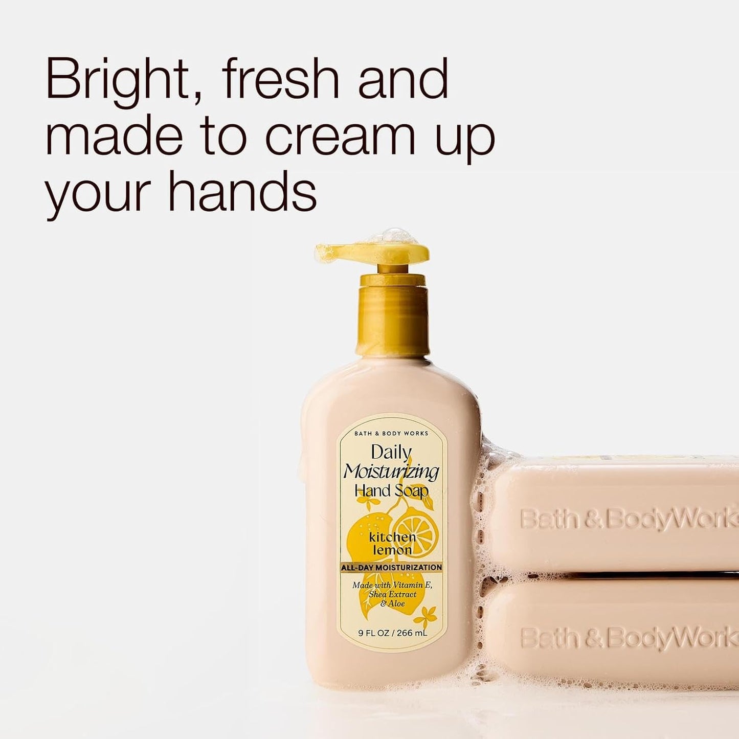 Lemon Hand Soap | Daily Moisturizing Formula with Shea & Aloe - 3-Pack for Gentle Cleansing