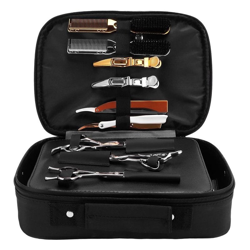 CRSUSUKJ Hard Travel Case for Hair Clippers, Hair Cutting Barber Supplies Organizer Bag, Hairdressing Tools Storage Carrying Case, Professional Hair Cutting Storage Organizer for Scissors