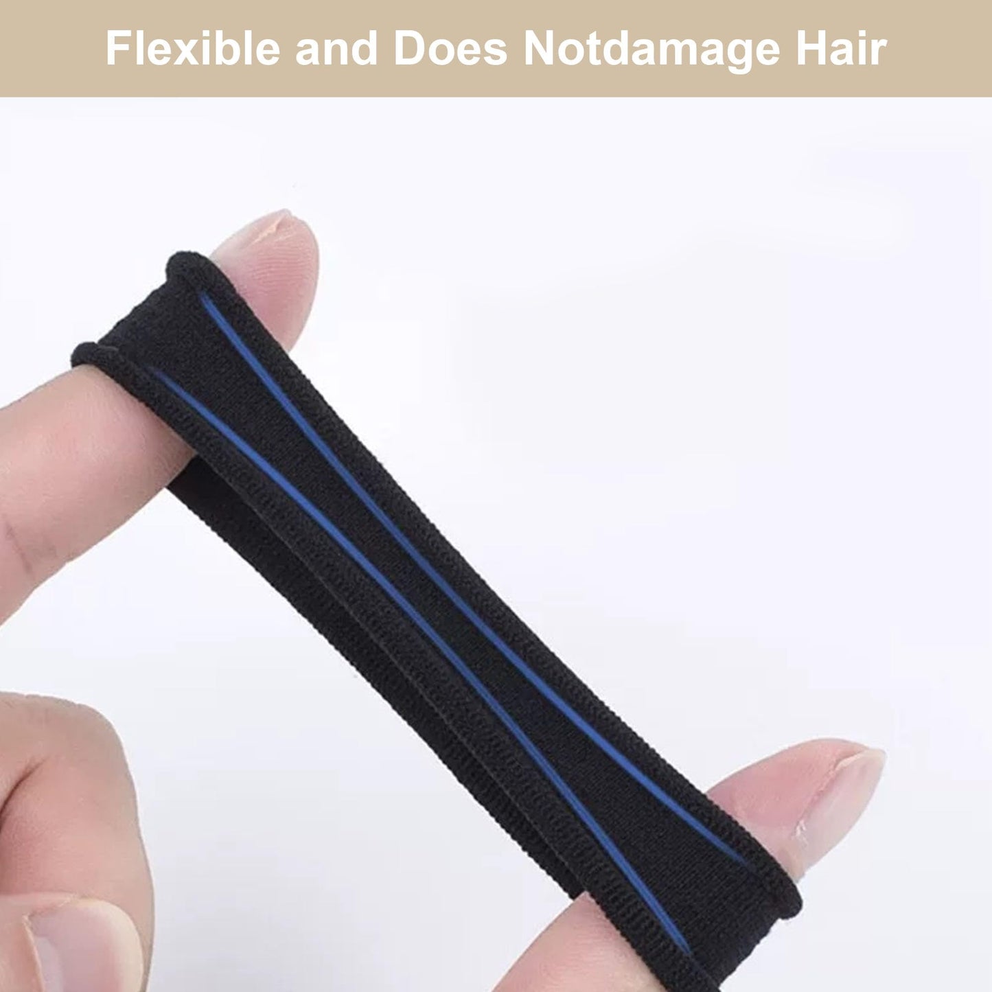 100Pcs Elastic Hair Ties, Thick Seamless Hair Bands No Damage Soft Ponytail Holders Hair Accessories for Girls Women, Neutral