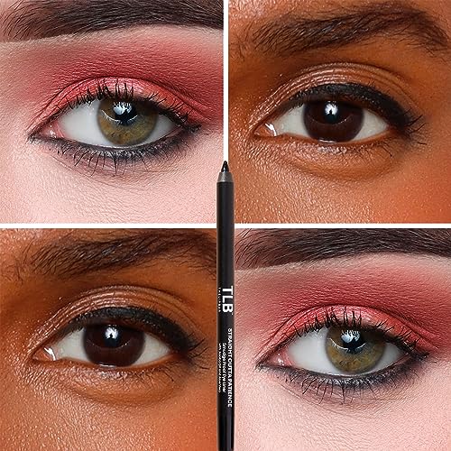 The Lip Bar Straight Line Eyeliner & Sharpener Kit - Waterproof, Long-Lasting, Infused with Jojoba Oil