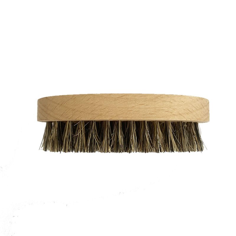 Beard Comb Oval Wood Handle Beard Grooming Brush Boar Bristle Brush Men Beard Grooming Tool For Grooming