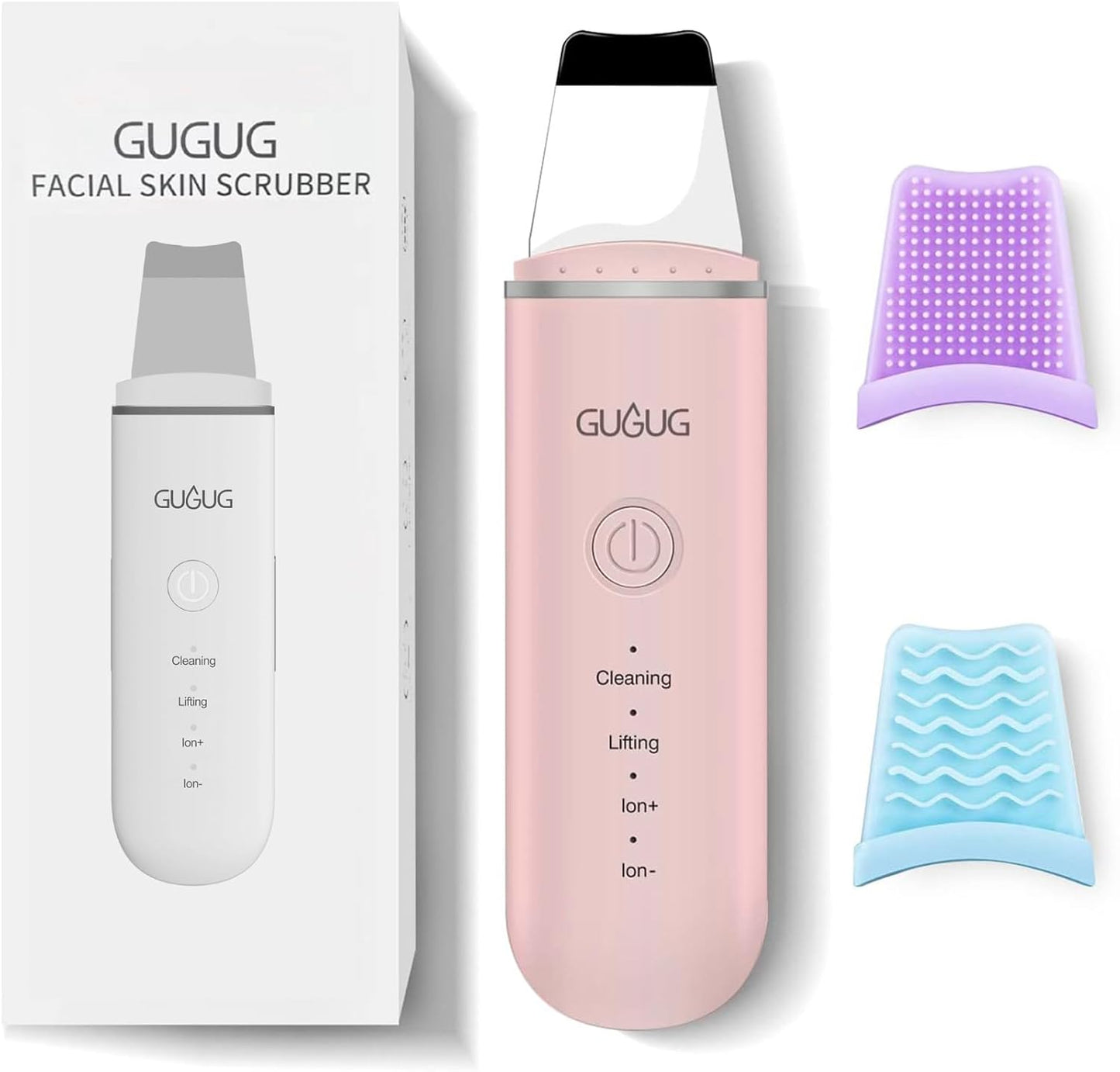 GUGUG Skin Scrubber - 4-in-1 Waterproof Facial Spatula for Deep Cleansing & Blackhead Removal | Pore Cleaner Tool