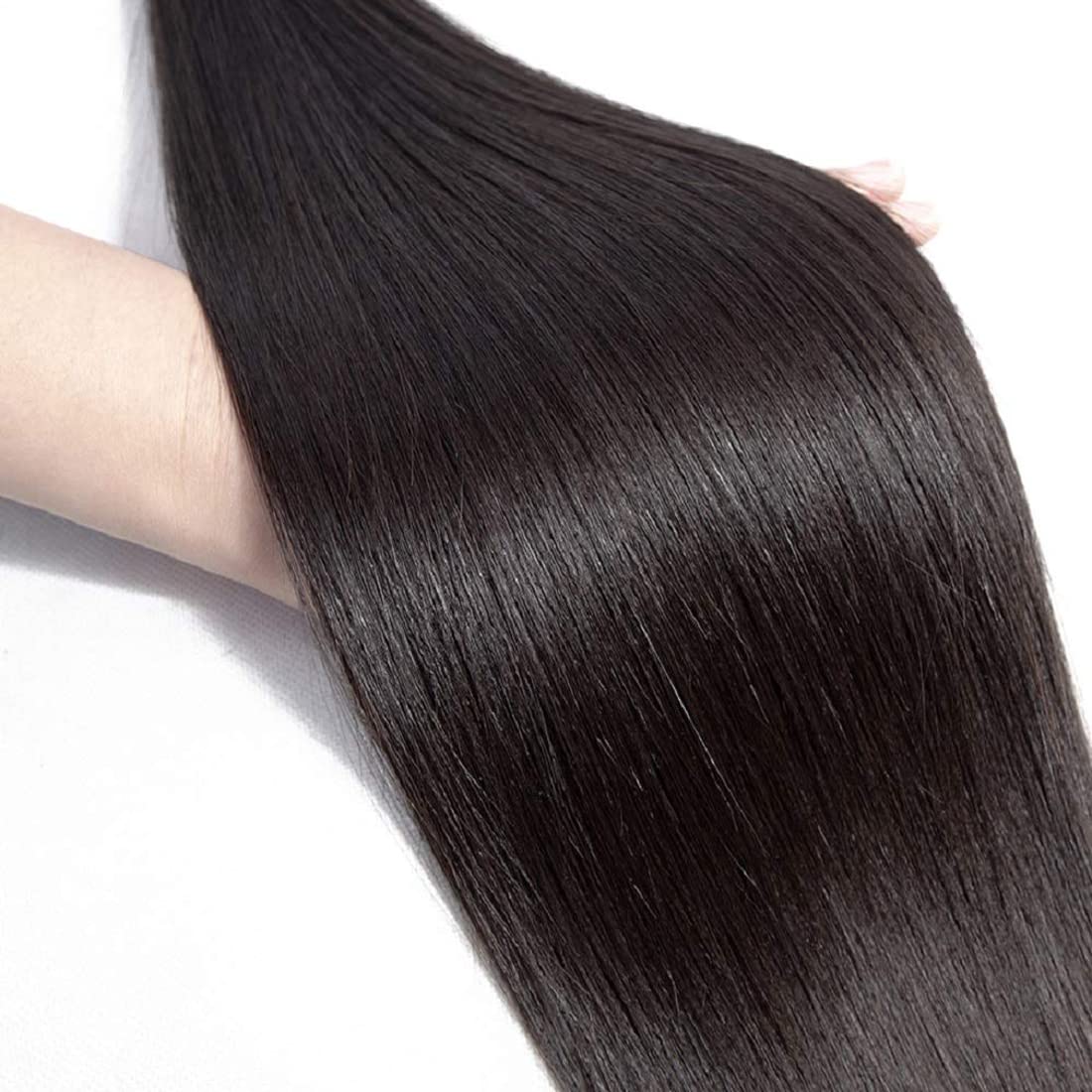 HeioWuio Straight Brazilian Remy Hair 1 Bundles Extensions For Women Weaves Double Weft Human Bundles 26 Inch