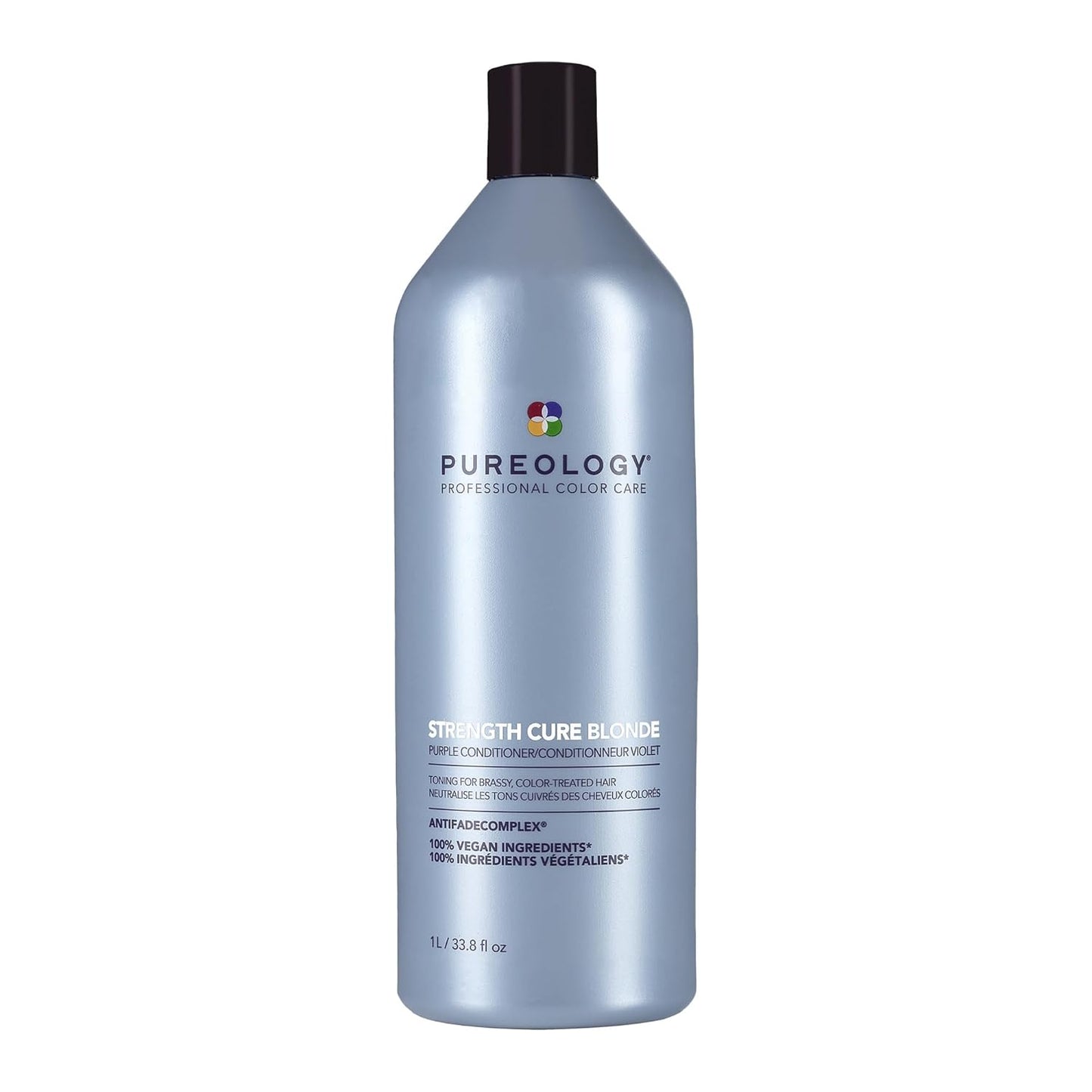 Pureology Strength Cure Blonde Purple Conditioner - Strengthens Blonde & Color-Treated Hair | Sulfate-Free & Vegan