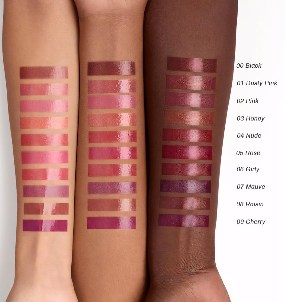 Honey Lipstick Tinted Lip Balm - Hydrating Shine for Dry Lips | Moisturizing Vegan Glossy Stain, Sheer & Lightweight