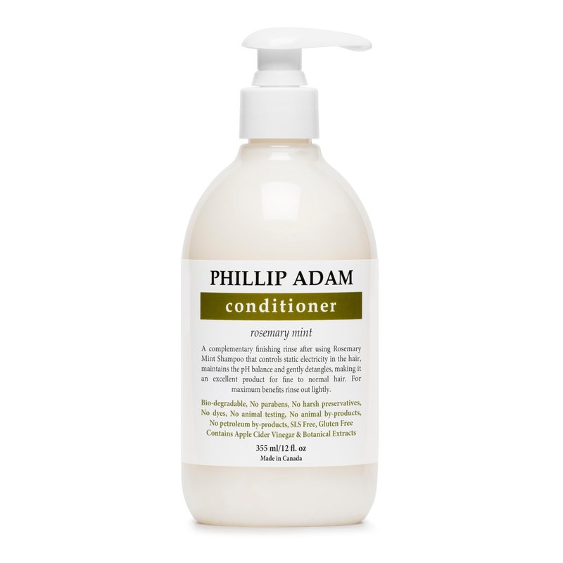 Phillip Adam Rosemary Mint Conditioner for All Hair Types - Hydrating and Plant Based - 12 Ounce