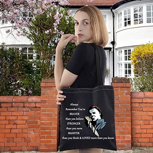 Michael Myers Makeup Bag Horror Movie Fans Gift LEVLO BT Zipper Pouch for Friends & Family