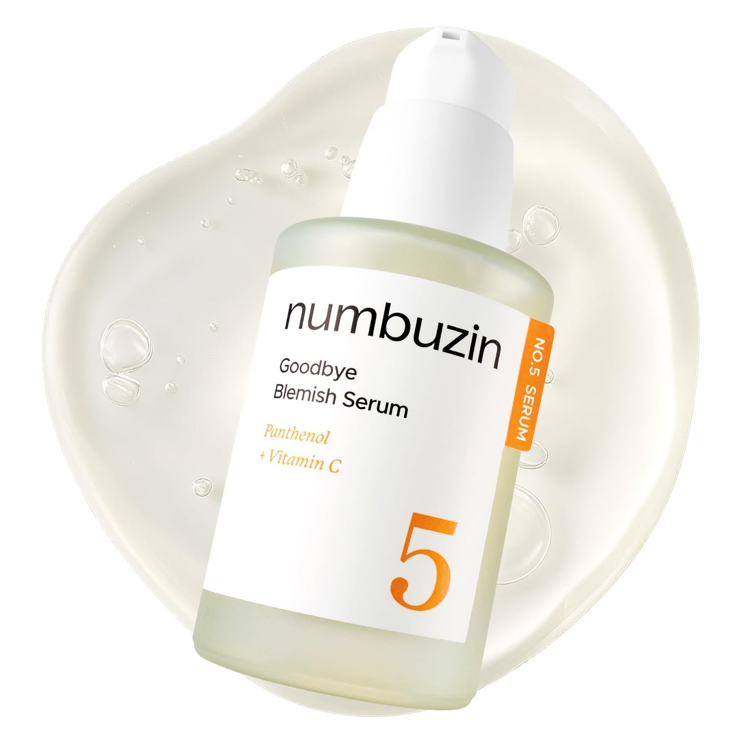 Numbuzin No.5 Serum - Blemish Treatment with Vitamin C & Niacinamide | Lightweight Gel for Acne Scars | 1.69 fl. oz.