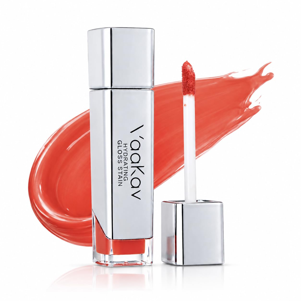 Hydrating Lip Stain Oil - Long Lasting Waterproof Non-Sticky Tint for Soft Plump Lips | 02 Peach Bang