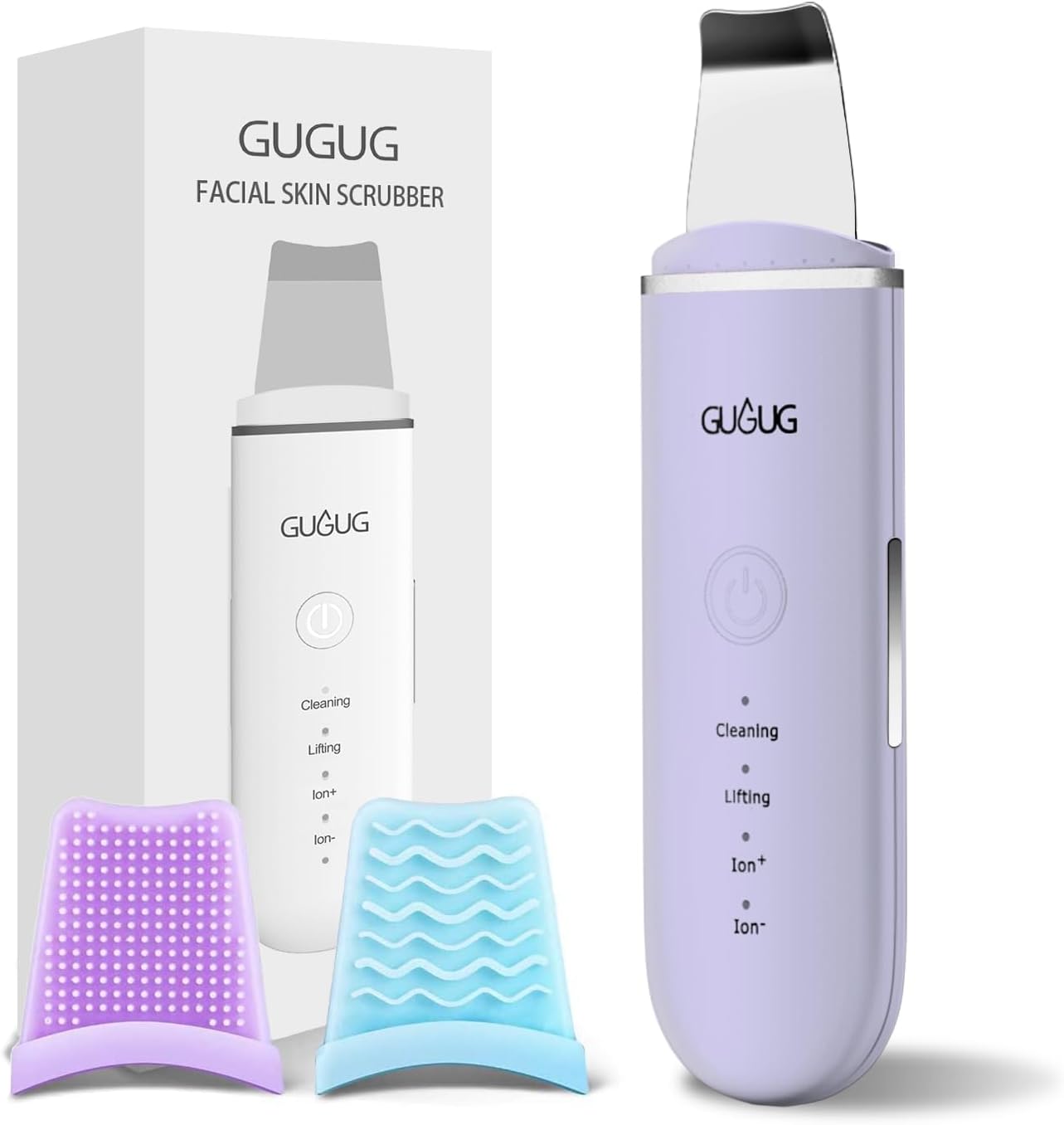 GUGUG Skin Scrubber - 4-in-1 Waterproof Facial Spatula for Deep Cleansing & Blackhead Removal | Pore Cleaner Tool