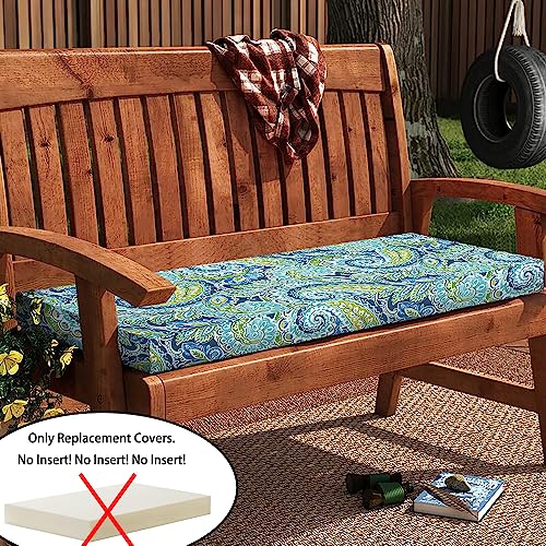 Magpie Fabrics Outdoor Bench Cushion Cover 42x18x3 Inch - Water & Fade Resistant