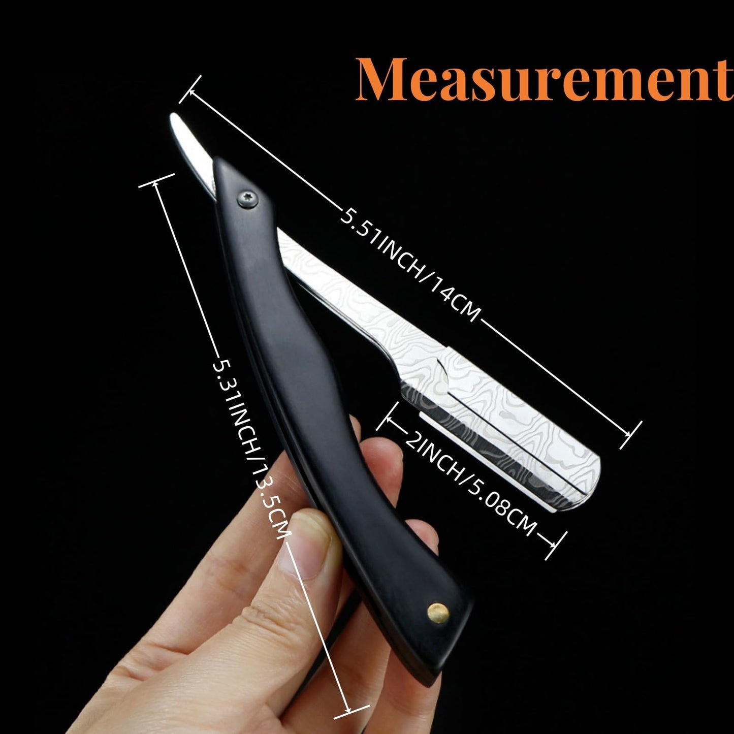 Straight Razor For Men - Premium Stainless Steel Barber Shaving Kit With Wooden Handle & Safety Guard, Single Blade Precision For Smooth Shaving With 10 Blades