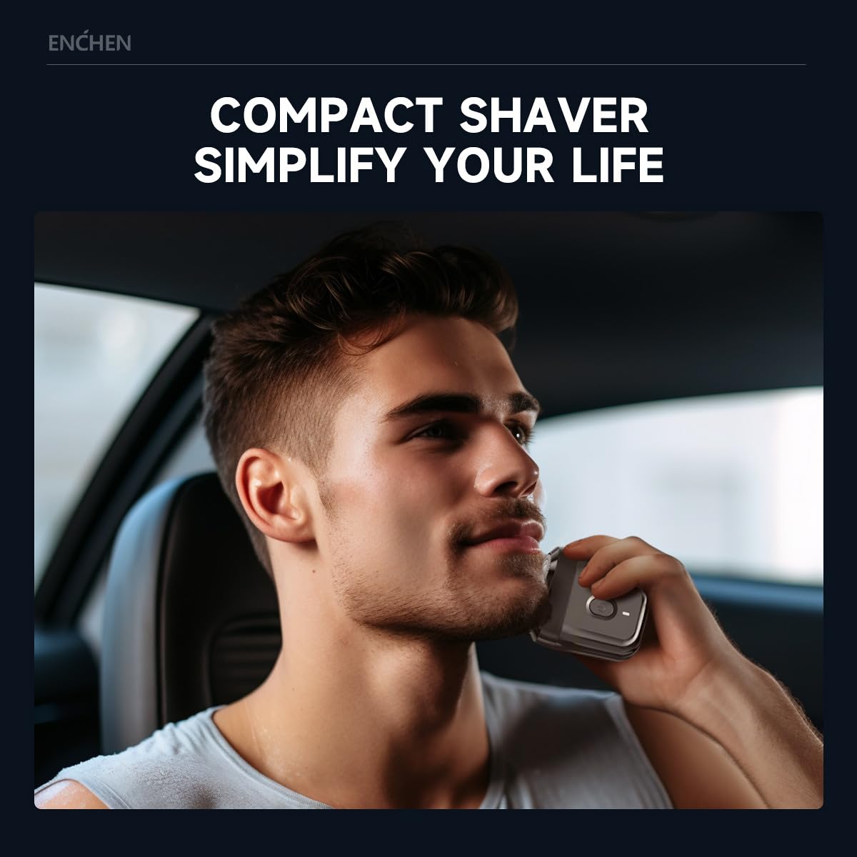 ENCHEN Electric Shavers for Men – Portable, Waterproof, Rechargeable Dual-Head Design, Close & Smooth Shaves, Travel-Size Pocket Fit for Men