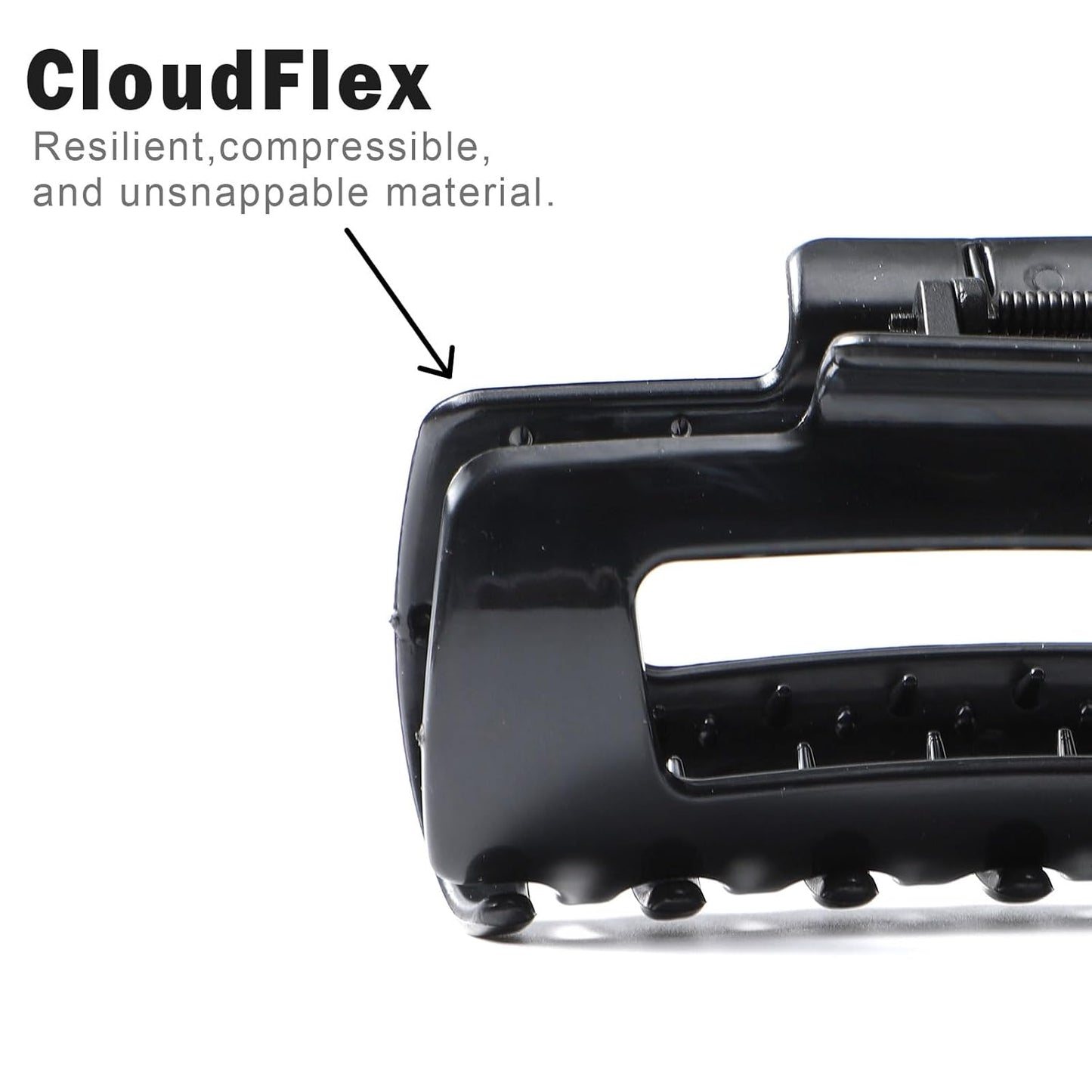 Soft Cloud Hair Clips for Women - 4Pcs Colorful Silicone Hair Claw | Strong Hold for Thick or Thin Hair