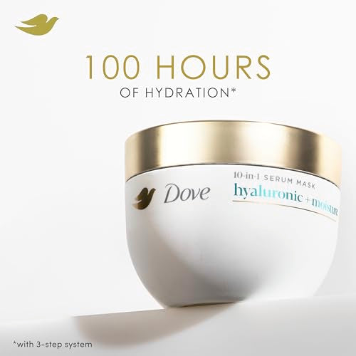 Dove 10-in-1 Hyaluronic & Moisture Hair Mask for Dry Hair, 9.2oz