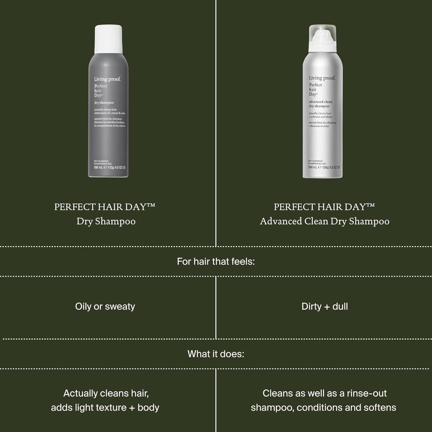 Perfect Hair Day Dry Shampoo - Oil Absorbing, Fresh Scent, Detoxifies Scalp | For Women & Men