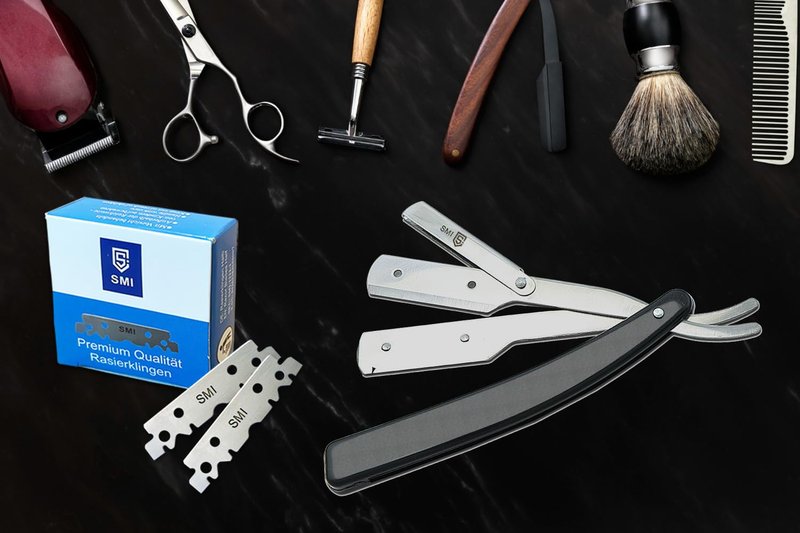 SMI Razor Blades Professional for Men Replaceable Blades 200 Pcs Half Blade / 2 Pack