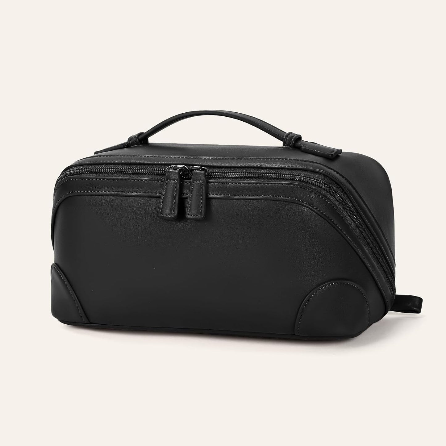 Travel Makeup Bag for Women - Large Capacity Waterproof PU Leather Cosmetic Organizer | Ideal for Business Trips & Daily Use