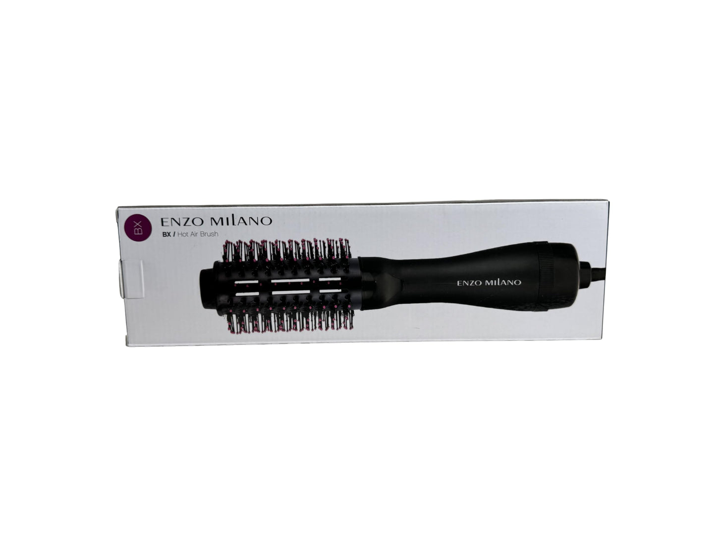 ENZO Milano Ceramic Blow Dryer & Round Styling Brush, Ceramic Blow Dryer, Frizz-Free Results, Travel-Friendly