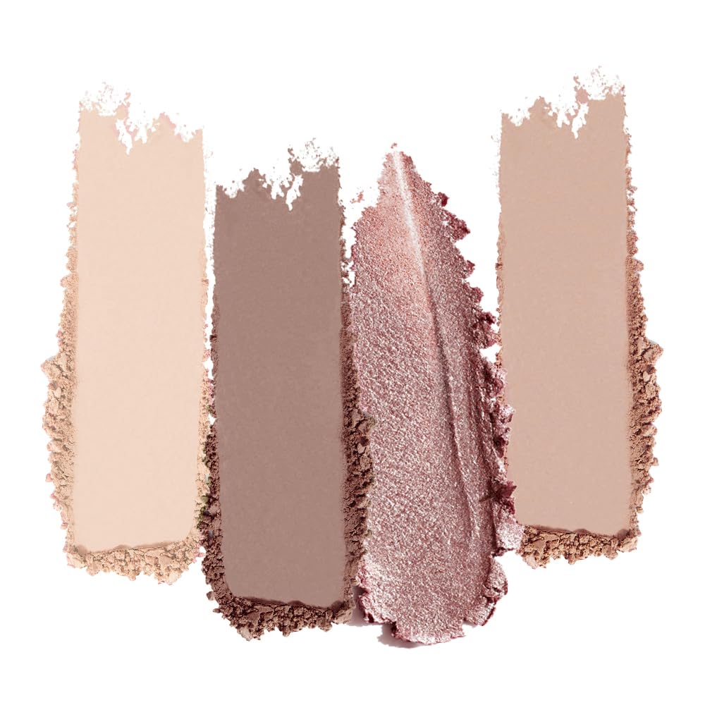 Warm Neutral Nude Eyeshadow Palette - Matte & Shimmer, High Pigment | Mini Everyday Makeup for All Eye Colors