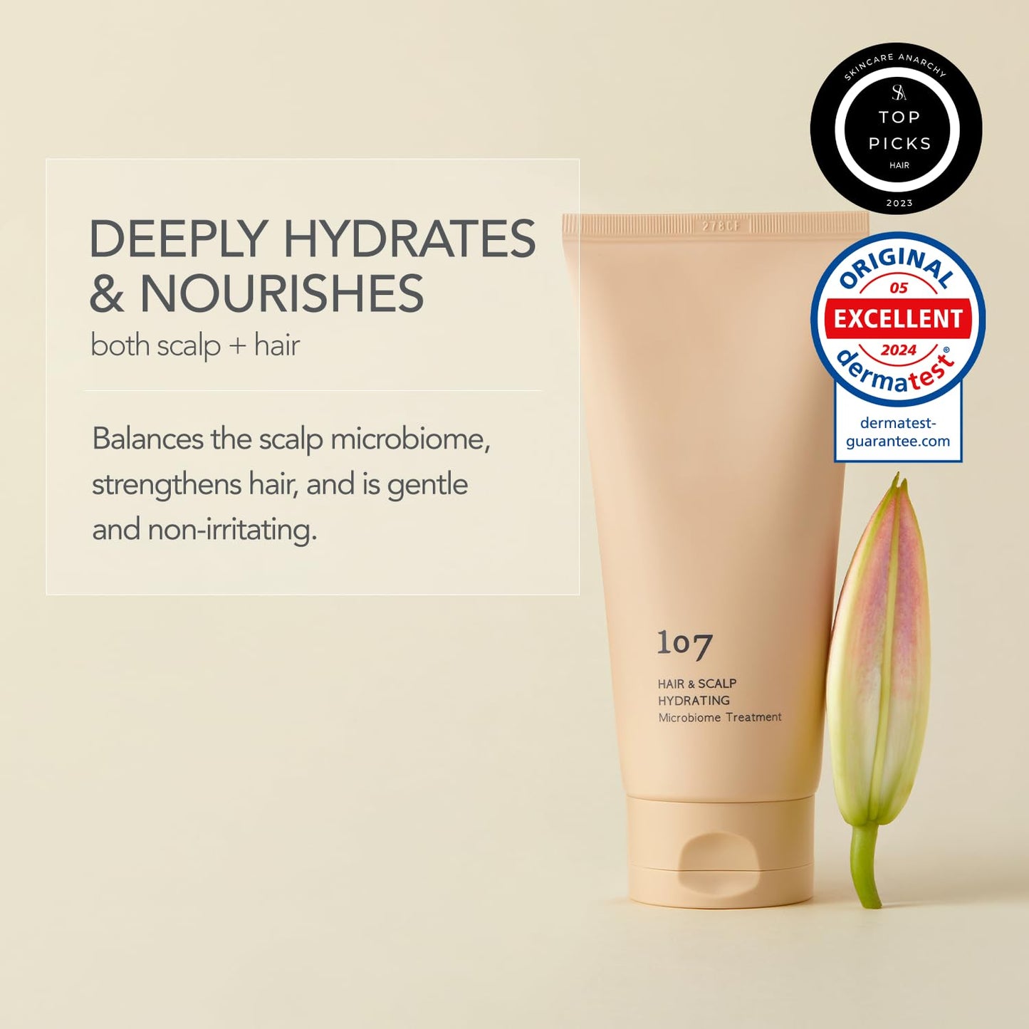 Hydrating Scalp Treatment - Microbiome Formula with Ginseng, Caffeine & Biotin | 6.08 fl oz
