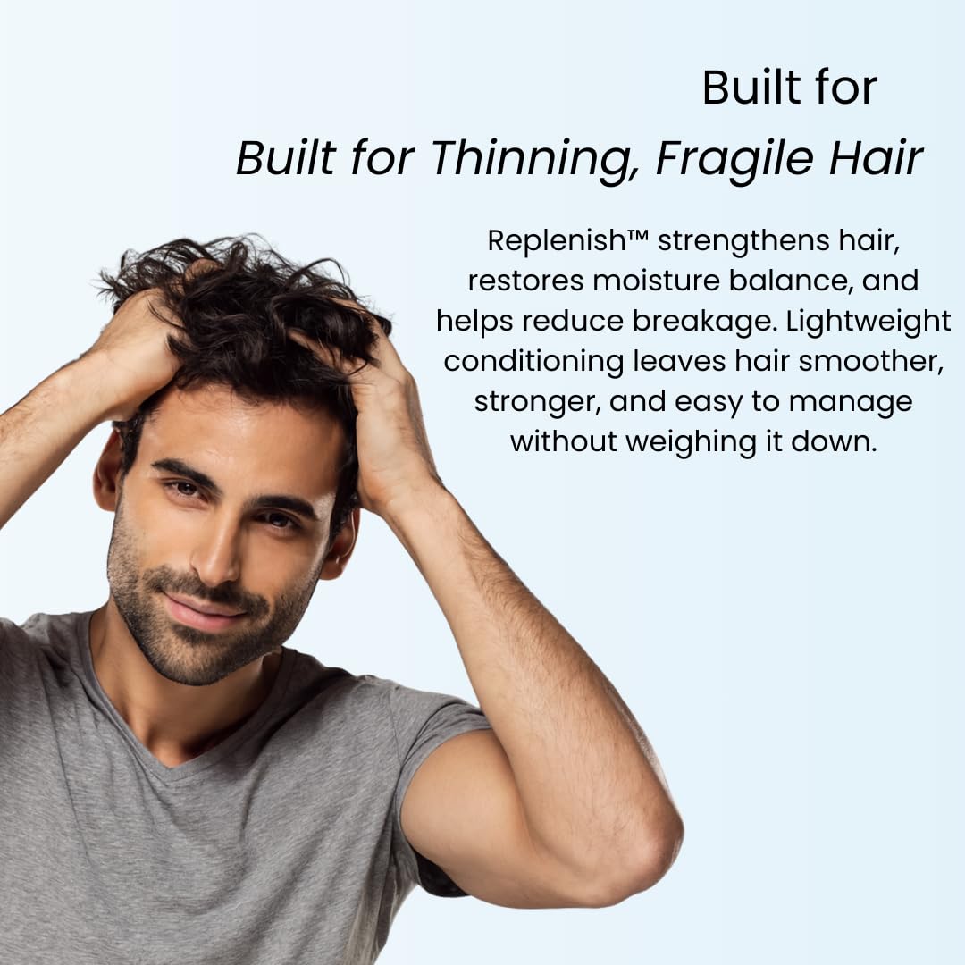 Growplex Replenish Conditioner - Hydrating Botanical Blend with Biotin & Argan Oil | Reduces Breakage, 250ml