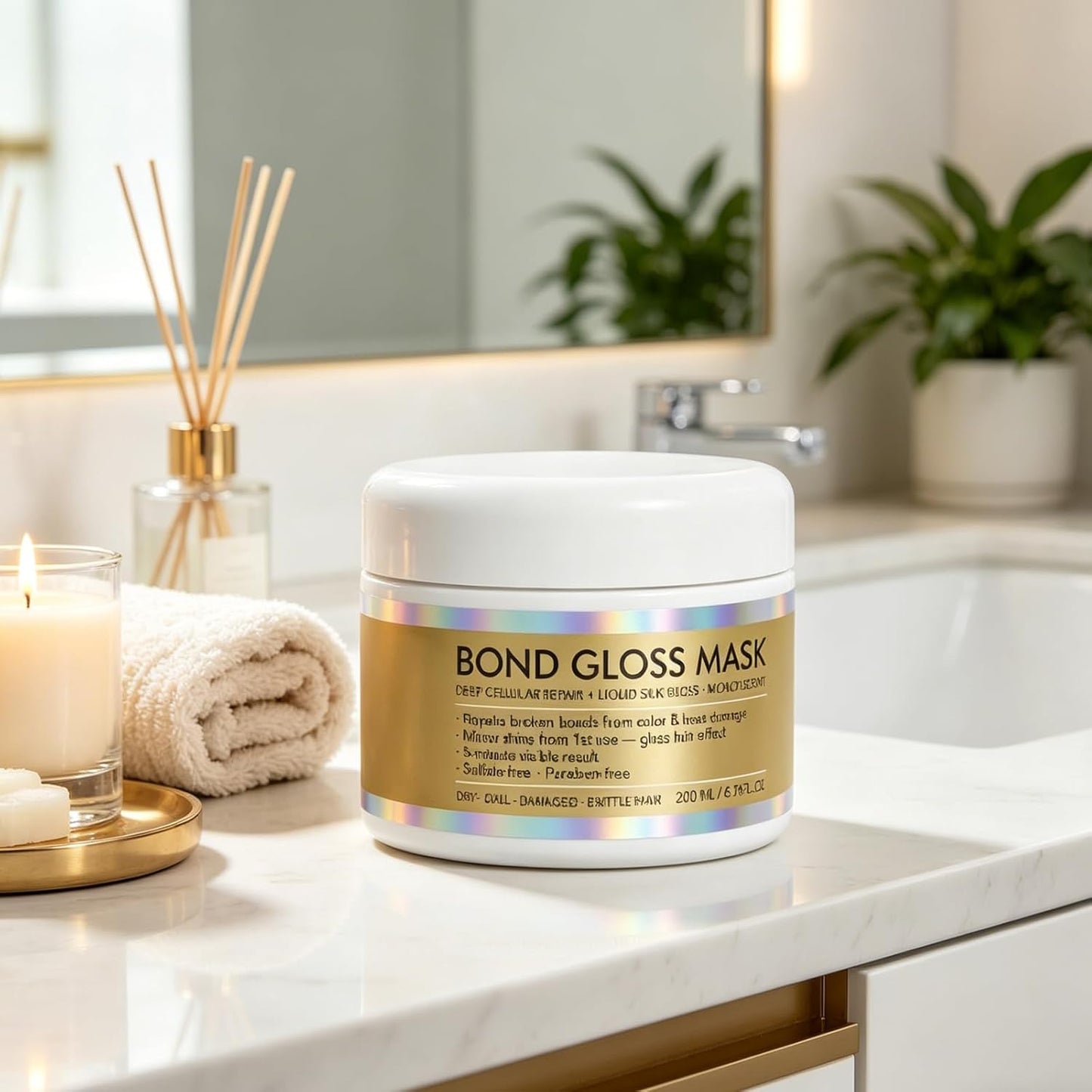 Bond Gloss Hair Mask - Deep Repair for Stronger, Smoother & Shinier Hair | 1 Piece