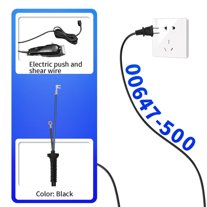 00647-500 Clipper Power Cord Compatible with Wahl Clippers 100 Inches Hair Clipper Replacement Extension Cable for Magic Clip, Super Taper, 5-Star Senior, Balding 8466 8467& More
