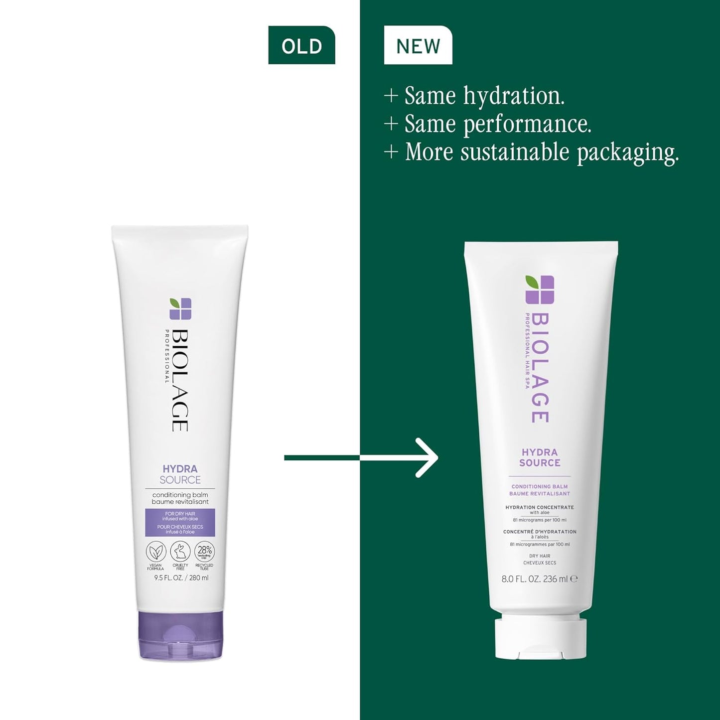 Hydra Source Shampoo & Conditioning Balm Set | Deep Hydration for Dry Hair, Infused with Aloe & Hyaluronic Acid
