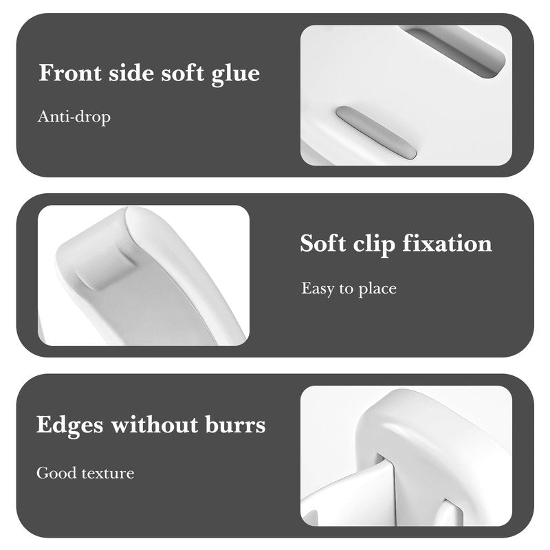 Electric 2 Pack Razor Holder Wall Mount, Self Adhesive No Drilling, Shaver Storage Organizer for Bathroom Shower, Compatible with Philips Norelco Shaver 2400, Series 7000 (White)