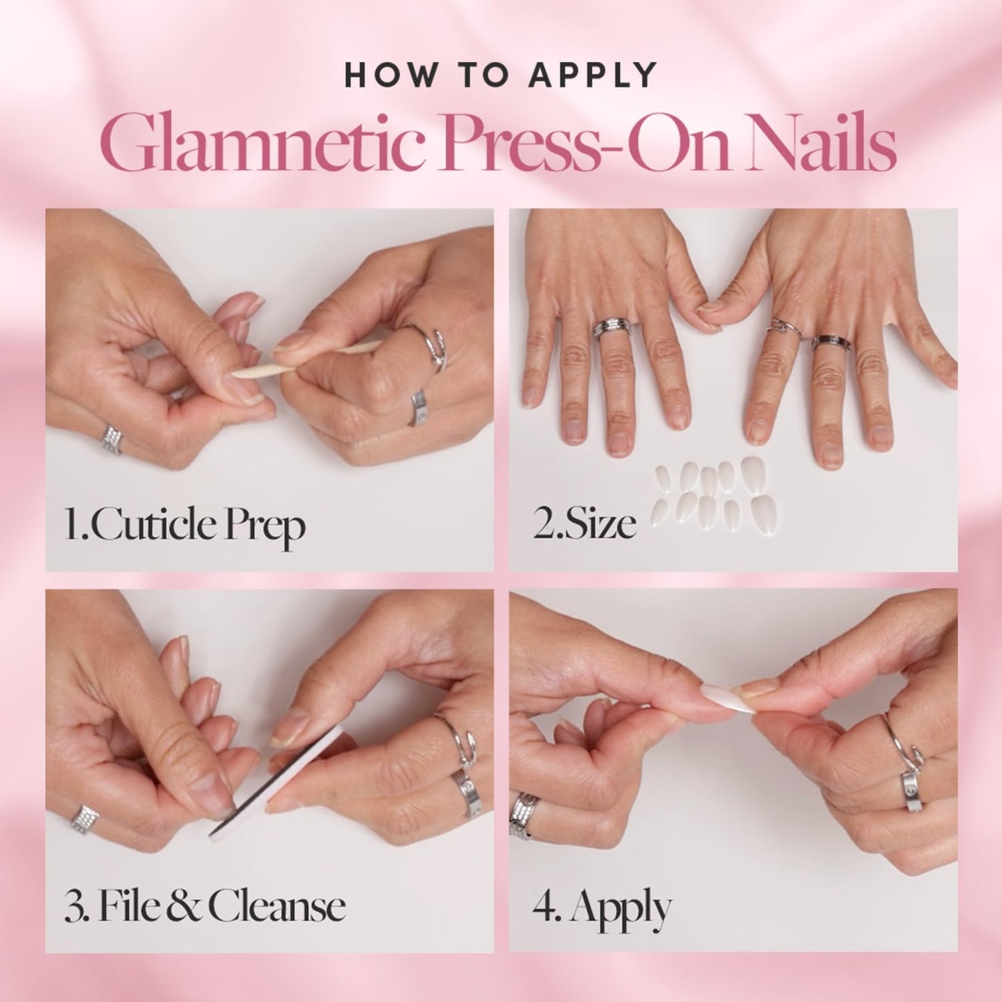 Glamnetic Super Strong Nail Glue - Brush Tip Applicator, Mess-Free & Travel-Friendly | 0.24 fl. oz.