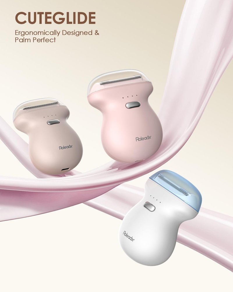 Mini Electric Shaver for Women, Travel Body Hair Trimmer Hair Removal Razor with LED Display, Waterproof Wet/Dry Use Type-C Charging, On-The-Go Skin
