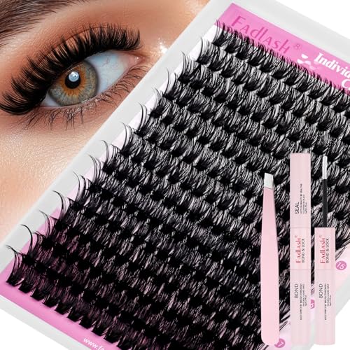 FADLASH 80D Lash Clusters Kit 12-18mm Fluffy Volume Eyelash Extensions