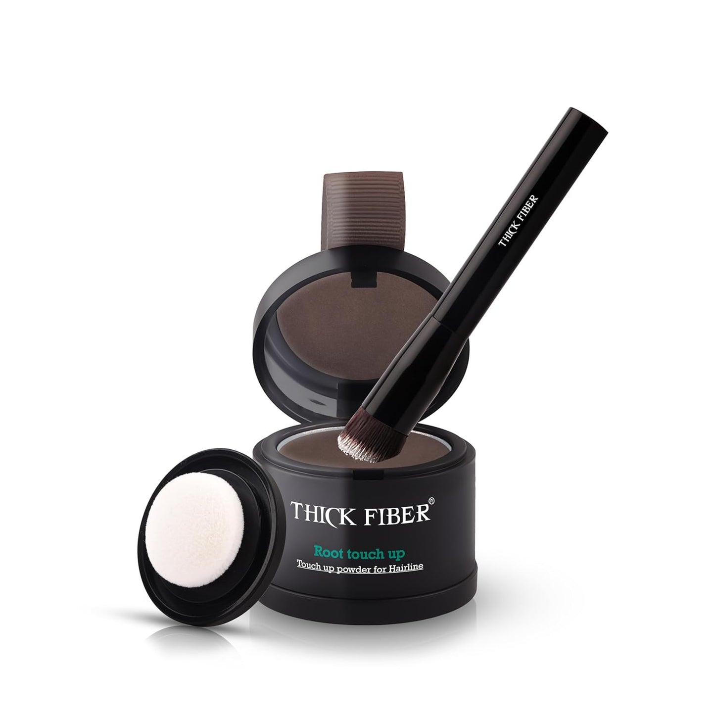 Root Touch Up Set - Water & Sweat Resistant Hair Loss Concealer for Thinning Hair | Auburn Hairline Powder & Brush