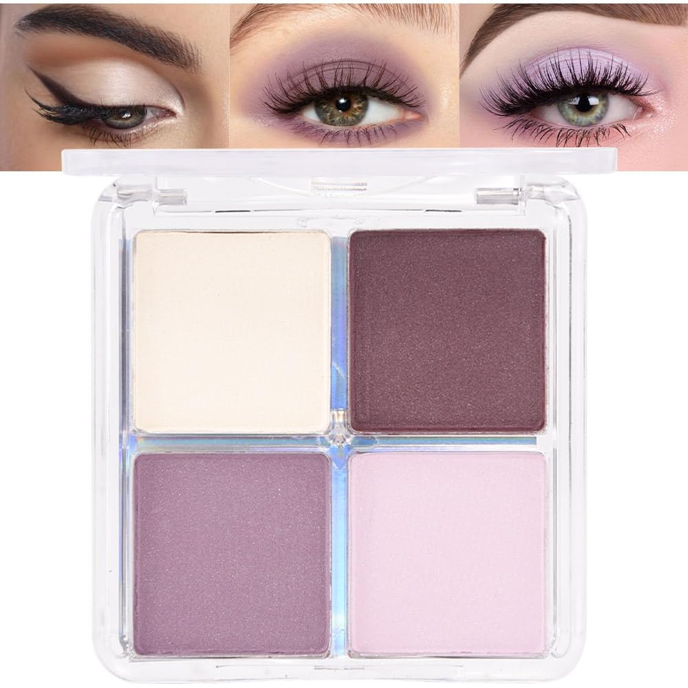 Eye Shadow Palette for Older Women - 6 Colors, High Pigment, Mini Travel Size | Green Eyes, Nude Pink, Rose Gold